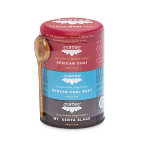 JusTea – Loose Leaf Black Tea Trio Tins