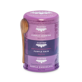 JusTea – Loose Leaf Purple Tea Trio Tins