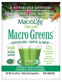 MacroLife Naturals – Macro Greens – 12 CT Packet Box