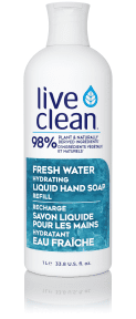 Live Clean – Fresh Water Liquid Hand Soap Refill