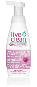 Live Clean – White Tea & Cherry Foaming Soap