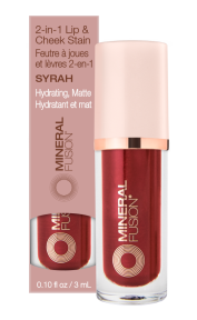 Mineral Fusion Natural Brands – 2 in 1 Lip & Cheek Stain Syrah