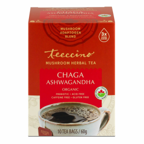 Teeccino – Chaga Ashwagandha Mushroom Herb Tea