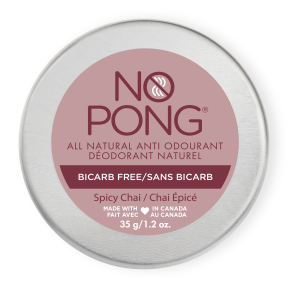 No Pong Natural Deodorant – Spicy Chai Bicarb Free
